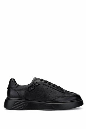 Tamer Tanca Erkek Hakiki Deri Siyah Sneakers & Spor Ayakkabı 04 3508 ERK AYK SK24-25 SIYAH