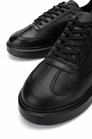 Tamer Tanca Erkek Hakiki Deri Siyah Sneakers & Spor Ayakkabı 04 3508 ERK AYK SK24-25 SIYAH