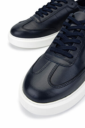 Tamer Tanca Erkek Hakiki Deri Lacivert Sneakers & Spor Ayakkabı 04 3508 ERK AYK SK24-25 LACIVERT