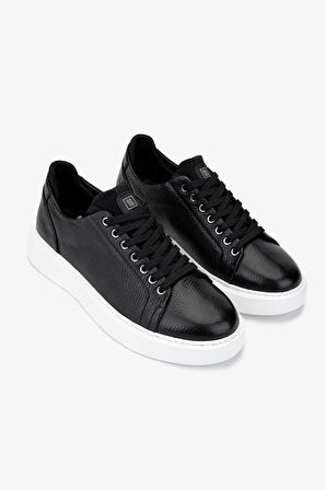 Valmenti Erkek Hakiki Deri Siyah Deri Sneakers & Spor Ayakkabı 04 3533 ERK AYK SK24-25 SIYAH DR