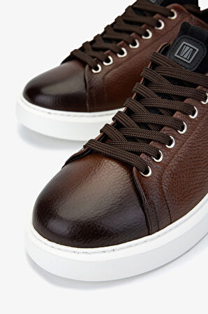 Valmenti Erkek Hakiki Deri Kahverengi Sneakers & Spor Ayakkabı 04 3533 ERK AYK SK24-25 KAHVE DR