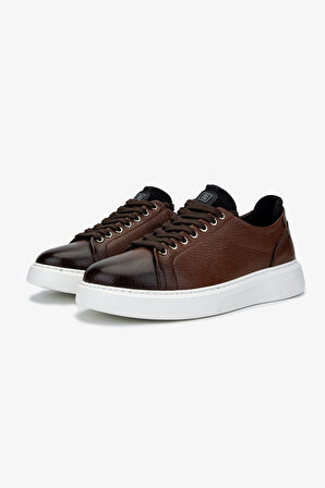 Valmenti Erkek Hakiki Deri Kahverengi Sneakers & Spor Ayakkabı 04 3533 ERK AYK SK24-25 KAHVE DR