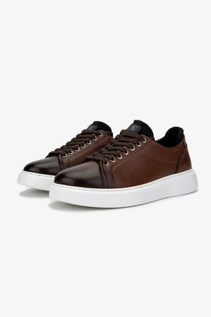 Valmenti Erkek Hakiki Deri Kahverengi Sneakers & Spor Ayakkabı 04 3533 ERK AYK SK24-25 KAHVE DR