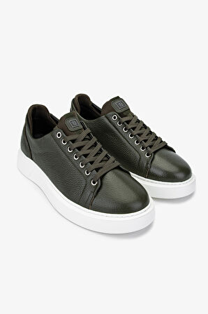 Valmenti Erkek Hakiki Deri Yeşil Sneakers & Spor Ayakkabı 04 3533 ERK AYK SK24-25 HAKI DR