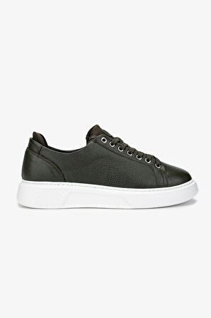 Valmenti Erkek Hakiki Deri Yeşil Sneakers & Spor Ayakkabı 04 3533 ERK AYK SK24-25 HAKI DR