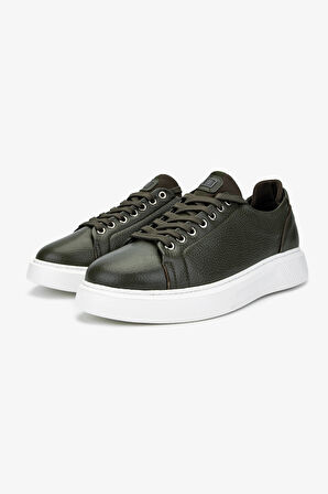 Valmenti Erkek Hakiki Deri Yeşil Sneakers & Spor Ayakkabı 04 3533 ERK AYK SK24-25 HAKI DR