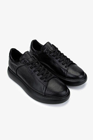 Valmenti Erkek Hakiki Deri Siyah Deri Sneakers & Spor Ayakkabı 04 4203 ERK AYK SK24-25 SIYAH DR