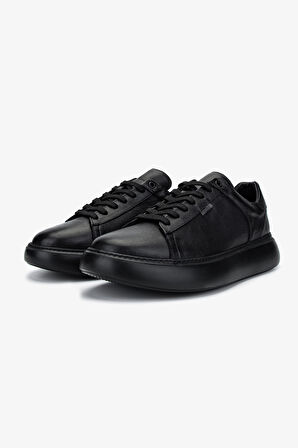 Valmenti Erkek Hakiki Deri Siyah Deri Sneakers & Spor Ayakkabı 04 4203 ERK AYK SK24-25 SIYAH DR