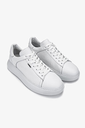 Valmenti Erkek Hakiki Deri Beyaz Sneakers & Spor Ayakkabı 04 4203 ERK AYK SK24-25 BEYAZ DR