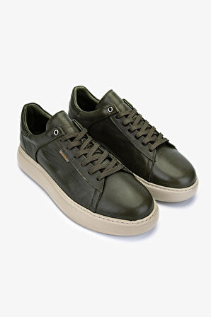 Valmenti Erkek Hakiki Deri Yeşil Sneakers & Spor Ayakkabı 04 4203 ERK AYK SK24-25 YESIL DR