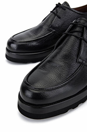 Tamer Tanca Erkek Hakiki Deri Siyah Casual Ayakkabı 477 67616 ERK AYK SK24-25 SYH GYK/KROKO