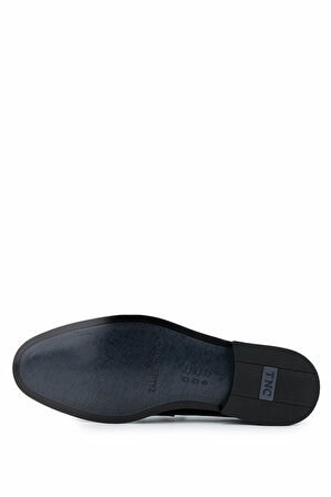 Tamer Tanca Erkek Hakiki Deri Siyah Rugan Loafer Ayakkabı 1085 120 ERK ERK SK24-25 SIYAH RGN