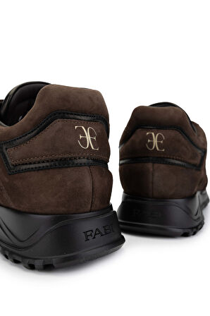 Fabi Erkek Hakiki Deri Kahverengi Sneakers & Spor Ayakkabı 510 FU1240BL ERK AYK SK24-25 T.MORO/NERO
