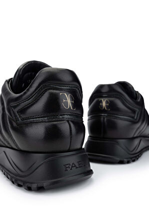 Fabi Erkek Hakiki Deri Siyah Sneakers & Spor Ayakkabı 510 FU1240BL ERK AYK SK24-25 NERO/BOTTLE