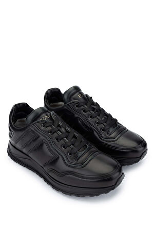 Fabi Erkek Hakiki Deri Siyah Sneakers & Spor Ayakkabı 510 FU1240BL ERK AYK SK24-25 NERO/BOTTLE