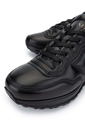 Fabi Erkek Hakiki Deri Siyah Sneakers & Spor Ayakkabı 510 FU1240BL ERK AYK SK24-25 NERO/BOTTLE