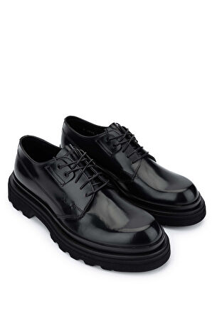 Fabi Erkek Hakiki Deri Siyah Klasik Ayakkabı 510 FU1212A ERK AYK SK24-25 NERO