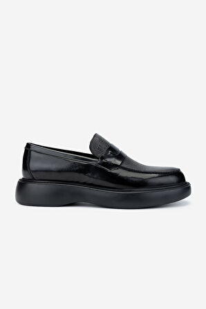 Valmenti Erkek Hakiki Deri Siyah Loafer Ayakkabı 722 9528 ERK AYK SK24-25 SIYAH