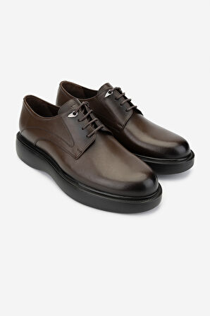 Valmenti Erkek Hakiki Deri Kahverengi Casual Ayakkabı 722 9505 ERK AYK SK24-25 KAHVE DR