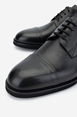 Valmenti Erkek Hakiki Deri Siyah Klasik Ayakkabı 722 21806 ERK AYK SK24-25 SIYAH