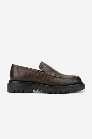Valmenti Erkek Hakiki Deri Kahverengi Loafer Ayakkabı 722 5233 ERK AYK SK24-25 KAHVE FLTR