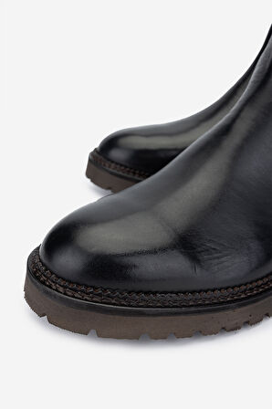 Valmenti Erkek Hakiki Deri Siyah Casual Bot 994 9356 ERK BOT K24-25 NERO