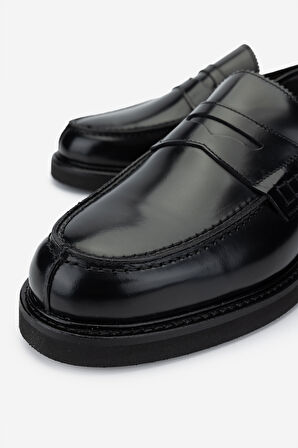 Valmenti Erkek Hakiki Deri Siyah Loafer Ayakkabı 994 442 ERK AYK K24-25 NERO
