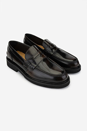 Valmenti Erkek Hakiki Deri Kahverengi Loafer Ayakkabı 994 442 ERK AYK K24-25 COGNAC