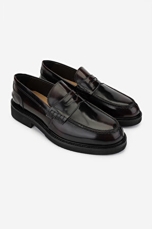 Valmenti Erkek Hakiki Deri Bordo Loafer Ayakkabı 994 442 ERK AYK K24-25 BORDEAUX