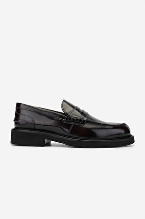 Valmenti Erkek Hakiki Deri Bordo Loafer Ayakkabı 994 442 ERK AYK K24-25 BORDEAUX