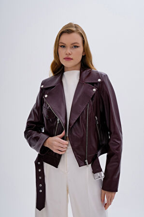 Valmenti Kadın Hakiki Deri Bordo Mont 616 Z-3934 BN DERIMONT SK24/25 BORDO DR