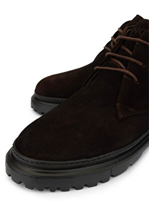 Tamer Tanca Erkek Hakiki Deri Kahverengi Süet Casual Bot 572 2199 ERK BOT SK24-25 KAHVE SUET