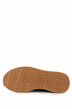 Tamer Tanca Erkek Hakiki Deri Kahverengi Sneakers & Spor Ayakkabı 383 5960 ERK AYK SK24-25 KAHVE SLVR