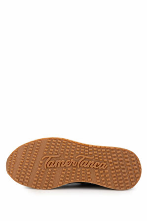 Tamer Tanca Erkek Hakiki Deri Kahverengi Sneakers & Spor Ayakkabı 383 6276 ERK AYK SK24-25 KAHVE SLVR