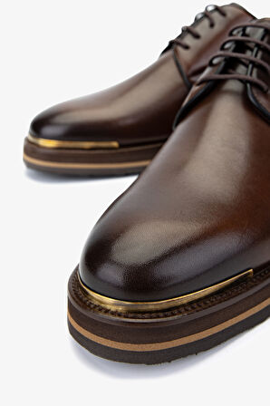 Valmenti Erkek Hakiki Deri Kahverengi Klasik Ayakkabı 383 6260 ERK AYK SK24-25 KAHVE DR