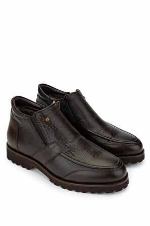 Tamer Tanca Erkek Hakiki Deri Kahverengi Casual Bot 183 41351 ERK BOT SK24-25 KAHVE FLTR