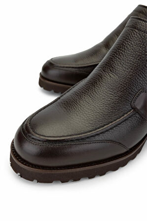 Tamer Tanca Erkek Hakiki Deri Kahverengi Casual Bot 183 41351 ERK BOT SK24-25 KAHVE FLTR