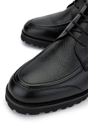 Tamer Tanca Erkek Hakiki Deri Siyah Floter Casual Bot 183 41352 ERK BOT SK24-25 SIYAH FLTR