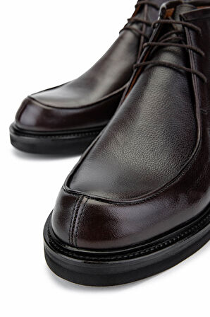 Tamer Tanca Erkek Hakiki Deri Kahverengi Casual Bot 537 3509 ERK BOT SK24-25 KAHVE