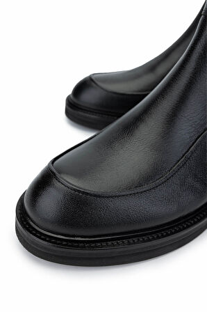 Tamer Tanca Erkek Hakiki Deri Siyah Deri Casual Bot 537 3508 ERK BOT SK24-25 SIYAH DR