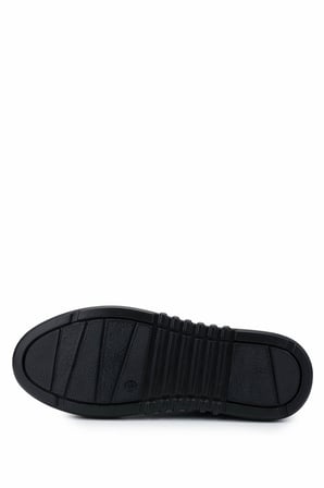 Tamer Tanca Kadın Vegan Siyah Sneakers & Spor Ayakkabı 817 08-2 BN AYK SK24-25 SIYAH CILT