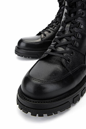 Tamer Tanca Erkek Hakiki Deri Siyah Casual Bot 298 2185-5263 ERK BOT SK22/23 SIYAH