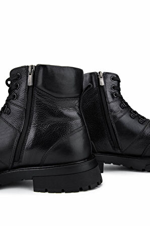 Tamer Tanca Erkek Hakiki Deri Siyah Casual Bot 298 2185-5263 ERK BOT SK22/23 SIYAH