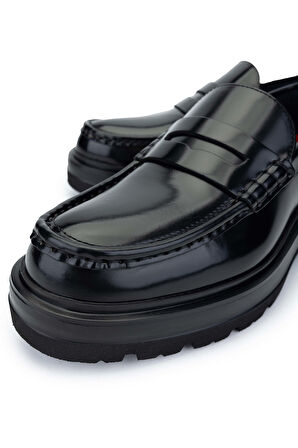 Callaghan Erkek Hakiki Deri Siyah Loafer Ayakkabı 618 52310 ERK AYK SK24-25 NEGRO