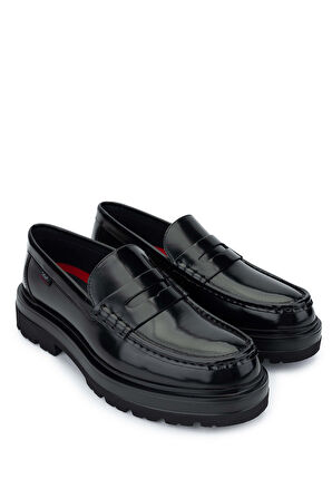 Callaghan Erkek Hakiki Deri Siyah Loafer Ayakkabı 618 52310 ERK AYK SK24-25 NEGRO