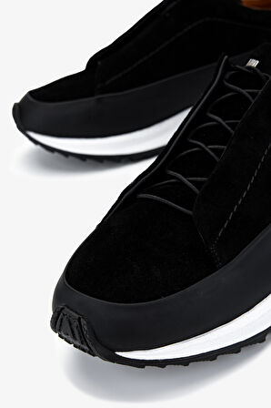 Valmenti Erkek Hakiki Deri Siyah Sneakers & Spor Ayakkabı 1092 V2222 ERK AYK SK24-25 SIYAH DR/SUET