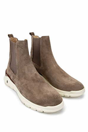 Tamer Tanca Erkek Hakiki Deri Bej Süet Casual Bot 698 1084-13 ERK BOT SK24-25 BEJ SUET