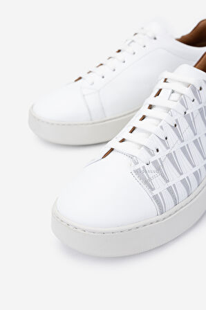 Valmenti Erkek Hakiki Deri Beyaz Sneakers & Spor Ayakkabı 1093 2570 ERK AYK SK24-25 BEYAZ DR