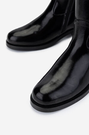 Valmenti Kadın Siyah Rugan Casual Çizme 33 28539 BN CZM SK24-25 SIYAH KRSK RGN