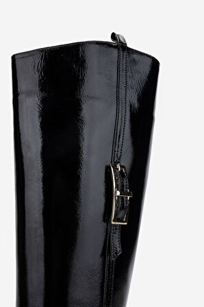 Valmenti Kadın Siyah Rugan Casual Çizme 33 28539 BN CZM SK24-25 SIYAH KRSK RGN